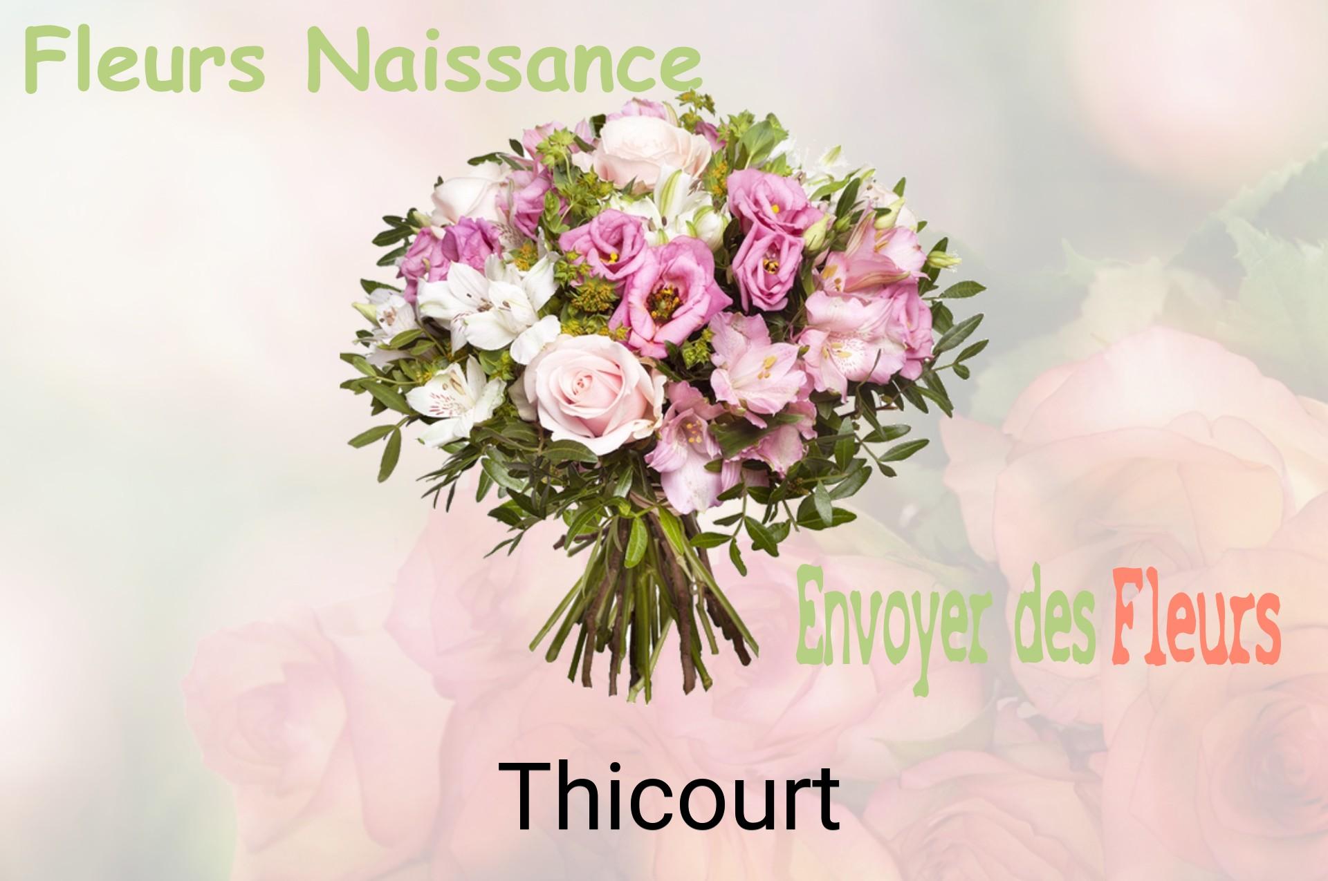 Bouquet de fleurs de naissance livré à Thicourt